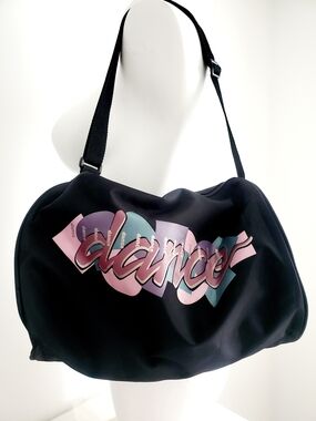 Dance Graphic Black Shoulder Bag